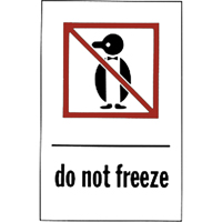 &eacute;tiquettes pour traitement sp&eacute;cial Do Not Freeze, 6" lo x 4" la, Rouge/blanc M & M Nord Ouest Inc