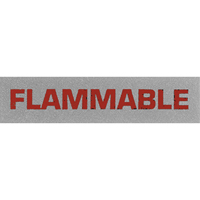 &eacute;tiquettes pour traitement sp&eacute;cial Flammable, 5" lo x 2" la, Noir/rouge M & M Nord Ouest Inc