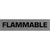 Étiquettes pour traitement spécial «Flammable», 5" lo x 2" la, Noir/rouge PB421 | M & M Nord Ouest Inc