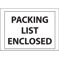 Packing List Envelopes, 4" L x 5" W, Backloading Style PB429 | M & M Nord Ouest Inc