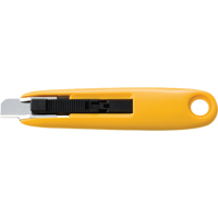 Compact Self-Retracting Safety Knife, 11 mm, Carbon Steel, Plastic Handle M & M Nord Ouest Inc