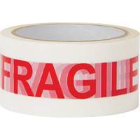 Ruban d'emballage Fragile, Adh&eacute;sif Thermofusible, 2 mils, 48 mm (2") x 100 m (328') M & M Nord Ouest Inc