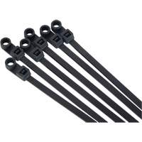 Attache-c&acirc;ble &agrave; visser, Longueur 8", R&eacute;sistance &agrave; la traction 50 lb, Noir M & M Nord Ouest Inc