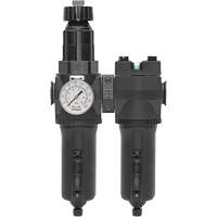 Manual Drain Filter, Regulator & Coalescing Filter with Metal Bowl Modulair 400, 1/4" NPT, 200 psi, 9.1 fl. oz. Capacity M & M Nord Ouest Inc