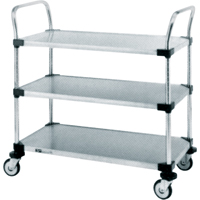 Standard-Duty Utility Carts, 2 Tiers, 24" W x 39" H x 24" D, 500 lbs. Capacity M & M Nord Ouest Inc