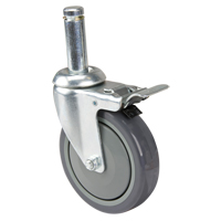 Roulette pour &eacute;tag&egrave;re en treillis chromat&eacute; M & M Nord Ouest Inc