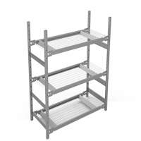 Wide Span Storage Shelving, Steel, Boltless, 1340 lbs. Capacity, 42" W x 60" H x 18" D M & M Nord Ouest Inc