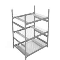 &eacute;tag&egrave;re de grande largeur, Acier, Sans boulons, Capacit&eacute; 1340 lb, 42" la x 60" h x 32" p M & M Nord Ouest Inc