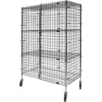 Chariot de s&eacute;curit&eacute;, Chrom&eacute;, 48" x 69" x 24", Capacit&eacute; 500 lb M & M Nord Ouest Inc