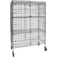 Chariot de s&eacute;curit&eacute;, Chrom&eacute;, 48" x 69" x 24", Capacit&eacute; 500 lb M & M Nord Ouest Inc