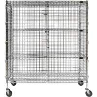 Chariot de s&eacute;curit&eacute;, Chrom&eacute;, 60" x 69" x 24", Capacit&eacute; 500 lb M & M Nord Ouest Inc