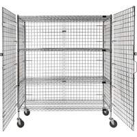 Chariot de s&eacute;curit&eacute;, Chrom&eacute;, 60" x 69" x 24", Capacit&eacute; 500 lb M & M Nord Ouest Inc