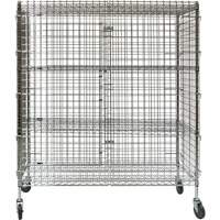 Chariot de s&eacute;curit&eacute;, Chrom&eacute;, 60" x 69" x 24", Capacit&eacute; 500 lb M & M Nord Ouest Inc