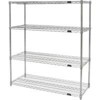 &eacute;tag&egrave;res robustes en treillis chromat&eacute;, Tiers 4, 30" la x 54" h x 14" p M & M Nord Ouest Inc