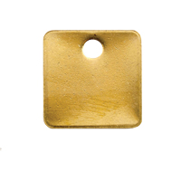 Blank Tags, Brass, 1.25" dia M & M Nord Ouest Inc