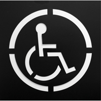 Pochoirs de symboles de s&eacute;curit&eacute;, Anglais, 15,5" x 15,5" M & M Nord Ouest Inc