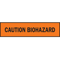 Barricade Tape, English, 3" W x 1000' L, 3.5 mils, Black on Orange M & M Nord Ouest Inc