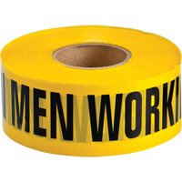 Barricade Tape, English, 3" W x 1000' L, 3.5 mils, Black on Yellow M & M Nord Ouest Inc