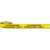 Barricade Tape, English, 3" W x 1000' L, 2 mils, Black on Yellow M & M Nord Ouest Inc
