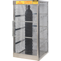 Aluminum LPG Cylinder Locker Storage, 10 Cylinder Capacity, 30" W x 32" D x 65" H, Silver M & M Nord Ouest Inc