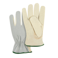 Gants de conducteur &agrave; dos fendu, Moyen, Paume en Cuir fleur de vache M & M Nord Ouest Inc