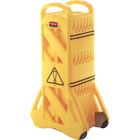 Portable Mobile Barriers, 13' L, Plastic, Yellow SAJ714 | M & M Nord Ouest Inc