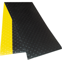 Tapis &agrave; surface &agrave; bulles Sof-Tred No 417 avec Dyna-Shield, &agrave; bulles, 3' x 12' x 1/2", Noir/Jaune, PVC M & M Nord Ouest Inc