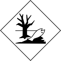 Étiquette d'expédition TMD marque de polluant marin, 4" lo x 4" la, Noir sur blanc SAK383 | M & M Nord Ouest Inc
