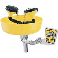 Eyewash Station, Supply Pipe Mount Installation, Plastic Bowl M & M Nord Ouest Inc