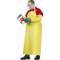 Flame Resistant Aprons, Neoprene/Polyester, 48" L x 35" W, Yellow M & M Nord Ouest Inc