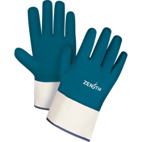 Heavyweight Safety Cuff Gloves, 11/2X-Large, Nitrile Coating, Cotton Shell M & M Nord Ouest Inc