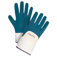 Gants &agrave; poignet de s&eacute;curit&eacute; de poids lourd, 10/T-Grand, R&ecirc;vetement Nitrile, Enveloppe en Coton M & M Nord Ouest Inc