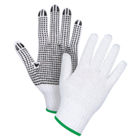 Dotted String Knit Gloves, Poly/Cotton, Single Sided, 7 Gauge, Medium M & M Nord Ouest Inc
