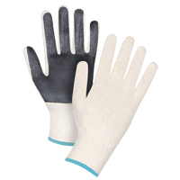 Gants en tricot &agrave; paume enduite, Poly/coton, Un c&ocirc;t&eacute;, Calibre 7, T-Grand M & M Nord Ouest Inc