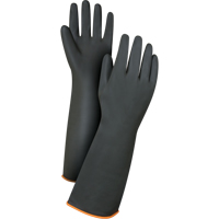 Gants de poids lourd pour la manipulation de produits chimiques, Taille Grand/9, 18" lo, Latex de caoutchouc, 30 mils M & M Nord Ouest Inc