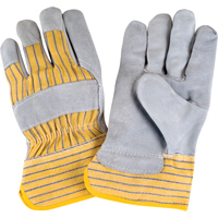 Gants d'ajusteur rugueux de premi&egrave;re qualit&eacute;, Grand, Paume en Cuir de vache refendu, Doublure en Coton M & M Nord Ouest Inc