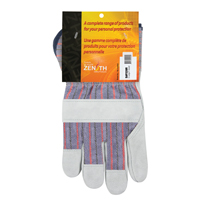 Gants d'ajusteur rugueux, T-Grand, Paume en Cuir de vache refendu, Doublure en Coton M & M Nord Ouest Inc