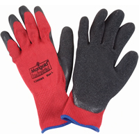 Gants enduits de latex de caoutchouc naturel, 9/Grand, R&ecirc;vetement Latex de caoutchouc, Calibre 10, Enveloppe en Polyester/Coton M & M Nord Ouest Inc
