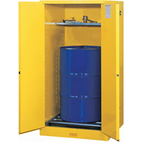 Armoires Sure-Grip EX pour entreposage de barils &agrave; la verticale, Capacit&eacute; de 55 gal. US, Jaune M & M Nord Ouest Inc
