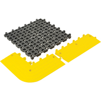 ErgoDeck&reg; General Purpose No. 564 Matting, PVC, 1-1/2' W x 1-1/2' L, 7/8" Thick, Charcoal M & M Nord Ouest Inc