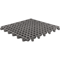 ErgoDeck&reg; General Purpose No. 564 Matting, PVC, 1-1/2' W x 1-1/2' L, 7/8" Thick, Charcoal M & M Nord Ouest Inc