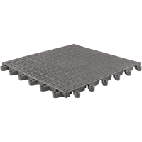 ErgoDeck&reg; Soft No. 566 Matting, PVC, 1-1/2' W x 1-1/2' L, 7/8" Thick, Charcoal M & M Nord Ouest Inc