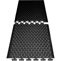 Rejuvenator Connect No. 502 Matting, Polyurethane, 3' W x 3' L, 5/8" Thick, Black M & M Nord Ouest Inc