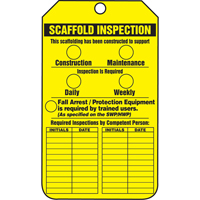 &eacute;tiquettes de s&eacute;curit&eacute; d'inspection et de contr&ocirc;le de l'&eacute;tat de l'&eacute;quipement, Papier cartonn&eacute;, 3-1/8" la x 5-7/8" h, Anglais M & M Nord Ouest Inc