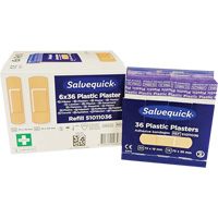 Syst&egrave;mes de distribution de bandages Salvequick - recharges st&eacute;riles, Rectangulaire/carr&eacute;e, Plastique, St&eacute;rile M & M Nord Ouest Inc