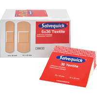 Systèmes de distribution de bandages Salvequick<sup>MD</sup> - recharges stériles, Rectangulaire/carrée, Tissu, Stérile SAY305 | M & M Nord Ouest Inc