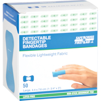 Bandages, Bout de doigt, 3", Tissu d&eacute;tectable, St&eacute;rile M & M Nord Ouest Inc