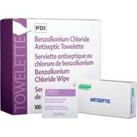 Lingettes antiseptiques au chlorure de benzalkonium, Serviette, Antiseptique M & M Nord Ouest Inc