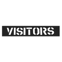 Pochoirs pour parc de stationnement, Anglais, 12" M & M Nord Ouest Inc