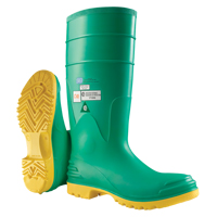 Bottes aux genoux Hazmax 16", PVC, Embout Acier, Pointure 14, Semelle R&eacute;sistant aux perforations M & M Nord Ouest Inc